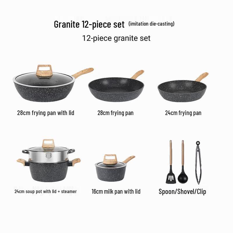 Yi Ceng Non-stick Maifan Stone Cookware Set