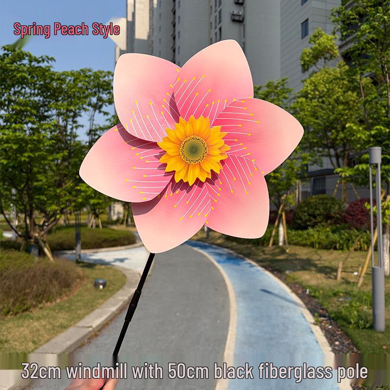 Cherry Blossom Windmills: Spring Garden & Festival Decoration for Kids