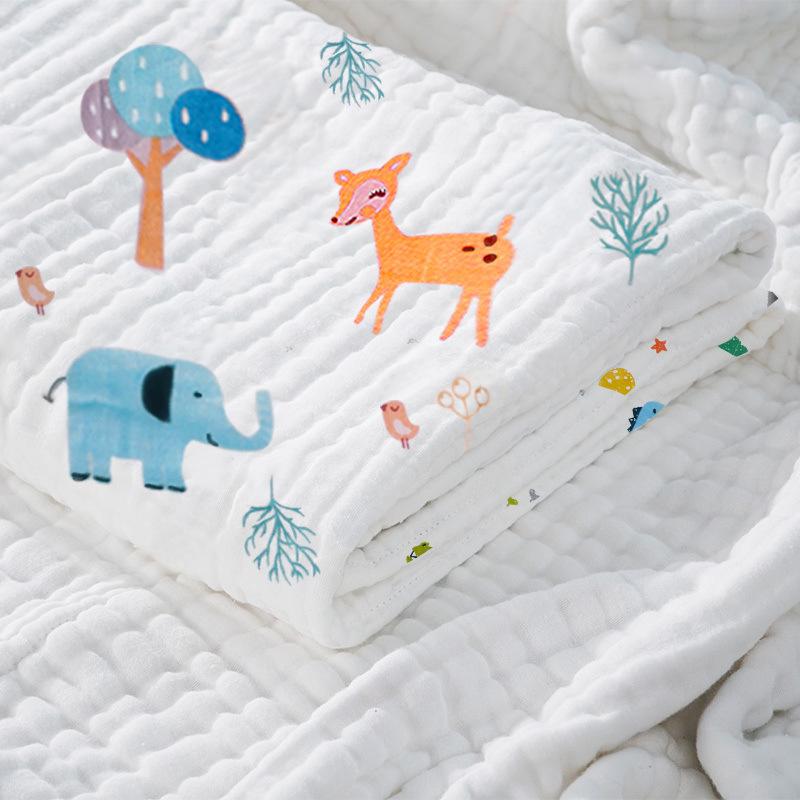 Pure Cotton Baby Bath Towel - Newborn Swaddle Sheet