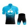 Lustiges Fahrradtrikot-Set Herren Kurzarm-Radbekleidung MTB-Fahrrad-Uniform Ropa Maillot Ciclismo Sommer-Rennradbekleidung