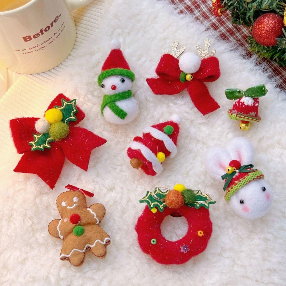 

Santa Jacket Sweater Lady Jeweley Christmas Brooch Women Brooch New Year Gift Enamel Pins 08