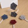 55KF 2Pcs Adjustable Curtain Tiebacks Rustics Cloth Rope and Cloth Flower Holders Holdbacks for Window Drapes Decorations