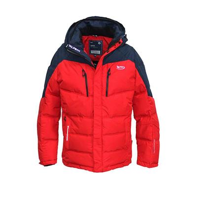 Men Winter Jacket Thick Warm Cotton Padded Coat Patchwork Hooded Parka