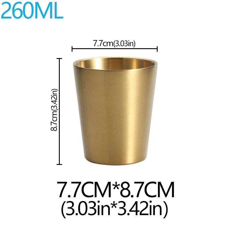 304 Dickwandiger Doppelwandiger Edelstahl-Bierkrug für Tee Kaffeetasse Trinkgeschirr Heißwasserbecher Reisebecherset Tragbares Trinkgeschirr