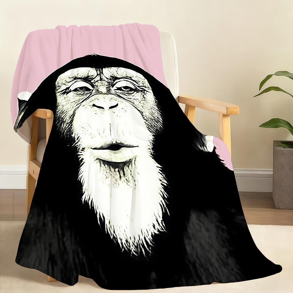 GGorilla PPattern Blanket Soft Throw Blanket for Home Bedroom Bed Sofa Picnic Travel Office Rest Cover Blanket Gift