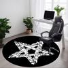 1pc Monster Pattern Office Round Area Rug,  Mat Suitable For Office, Under Office Chairs Bedroom Living Room Home Decor, Room Deco