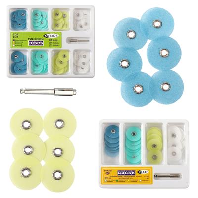 New Dental Polishing Discs Gross Reduction Contouring Mandrel Stripes Set Materials Teeth Whitening