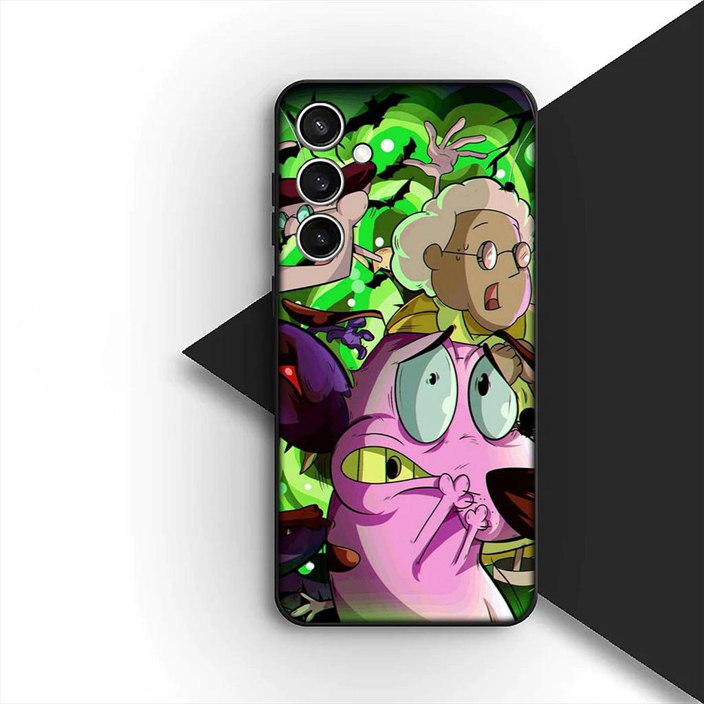 Anime C-Courages C-Cowardlys Dog Phone Case for Samsung Galaxy S20 S22 S21 FE Ultra Plus A07 A17 A15 A16 A25 A57 A37 Cover