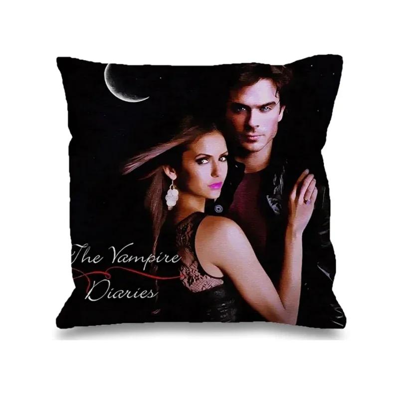 The Vampire Diaries Pillow Cases Decorative Cushions Cover For Sofa Car Decoration Pilow Covers Pillowcase 50X50 Custom Cushion