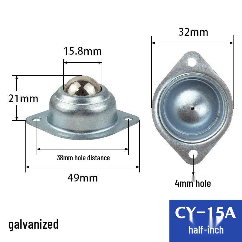 

Universal Stainless Steel Roller Ball Wheel Assembly - 304/201 Steel 15A/25A/30A