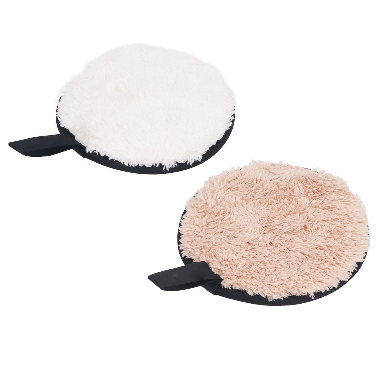 

2 шт. Многоразовые подушечки для снятия макияжа Глубокое очищение пор Растительное волокно Стираемые Мягкие Многоразовые подушечки для лица