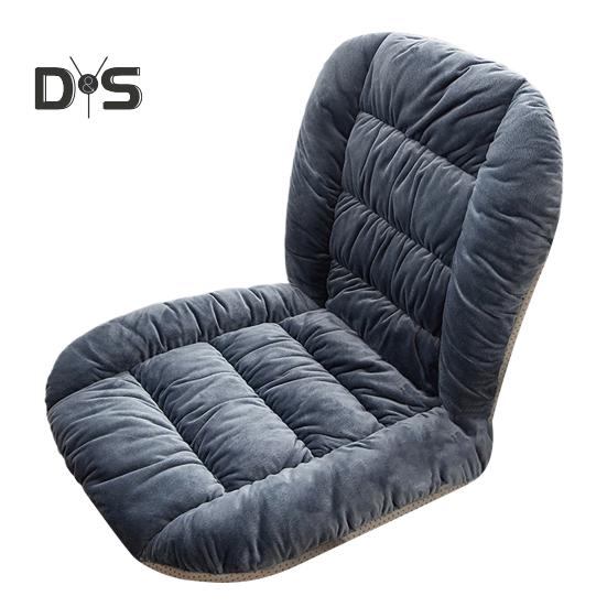 Подушка для зимнего кресла-качалки со съемным моющимся чехлом защита талии утолщенная эластичная и мягкая сохраняет тепло офисное компьютерное кресло Rectangle черный серый 2498₽