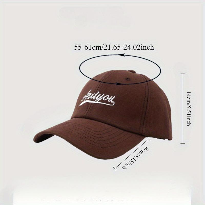 High Quality Letter Embroidered Baseball Cap Fashionable and Versatile, Casual and Eye-catching, Small Couple's Duckbill Cap