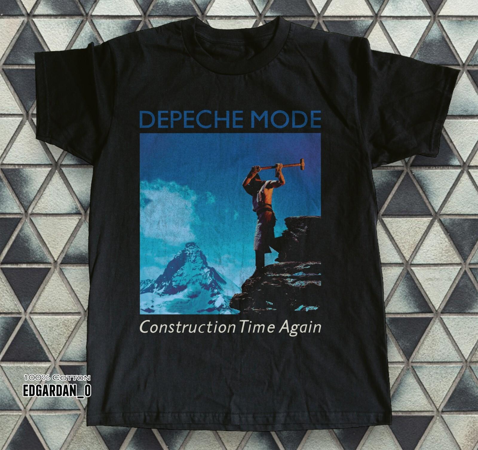 Depeche Mode Construction Time Album Black Unisex T-shirt Size S-5XL XL
