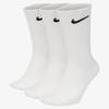 Everyday Lightweight Training Crew Socks (3 Pairs) - White:Black / SX7676-100