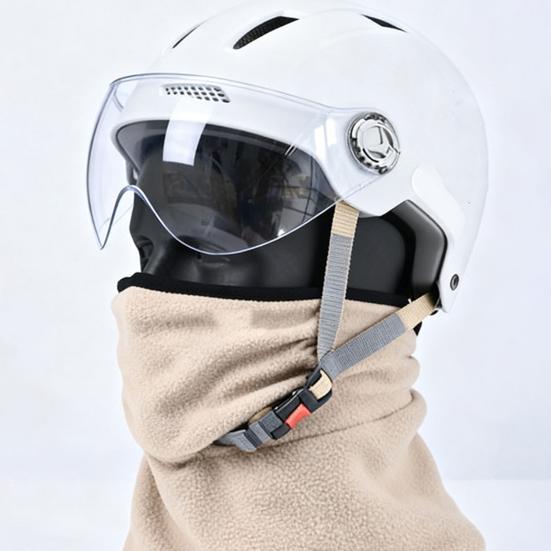 Skiing Headgear Outdoor Winter Warm Hat 3-in-1 Integrated Thermal Hood Scarf Face Guard Sports Running Hat