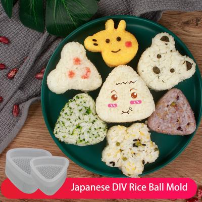 DIY Sushi Form Onigiri Reisbällchen Lebensmittelpresse Dreieckige Sushi Maker Form Sushi Set Japanische Küche Bento Zubehör
