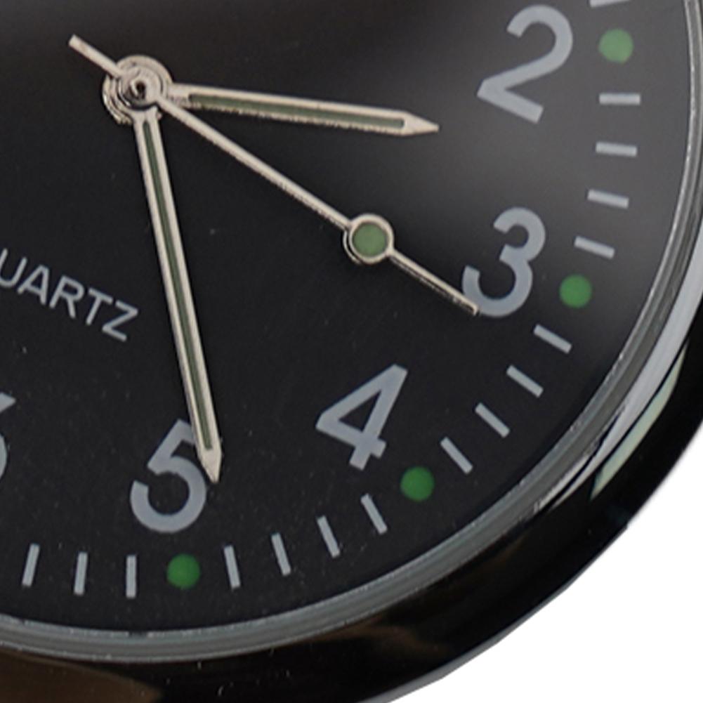 Air Vent Car Clock Watch Analog Black Clock Dashboard Quartz Replacement Replaces Watch Accessory Decoration Luminous Parts
