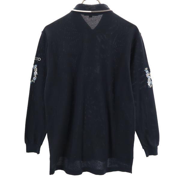 KENZO GOLF Années 90 Polo manches longues 2 Marine Femme Occasion