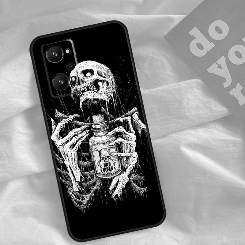 Gothic Fashion Skull For Realme C30 C31 C33 C35 C55 C21Y GT Neo 5 3T 2T OnePlus 11 10 9 Pro Nord CE 3 2 Lite Case