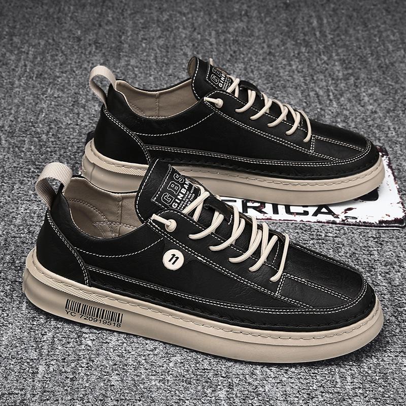 New Mens Casual Sneakers Autumn Trendy Lightweight Comfortable PU Shoes Versatile Walking Shoes Hombre
