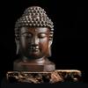 India Sakyamuni Statue Wood Buddha Head Crafts Hall Crafts Tathagata Buddha Statue  Home