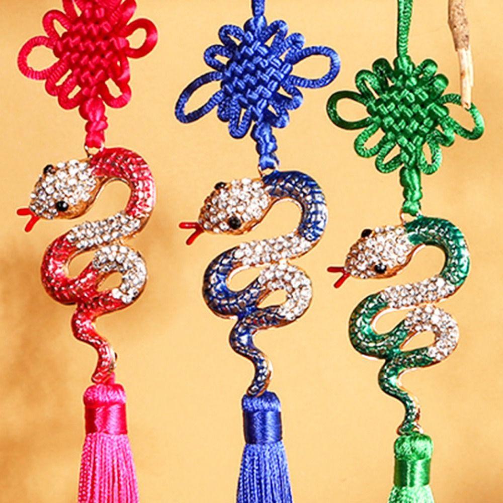 Hanging Chinese Knot Pendant Decorative Chinese Knot Tassels Creative Car Pendant  Living Room