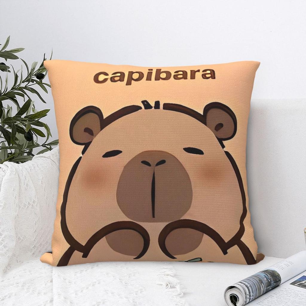 Kawaii Anime Capybara Pillow Cover Fashion Pillow Case For Chair Sofa Home Decoration Cushion Cover Square Pillowcases Gift