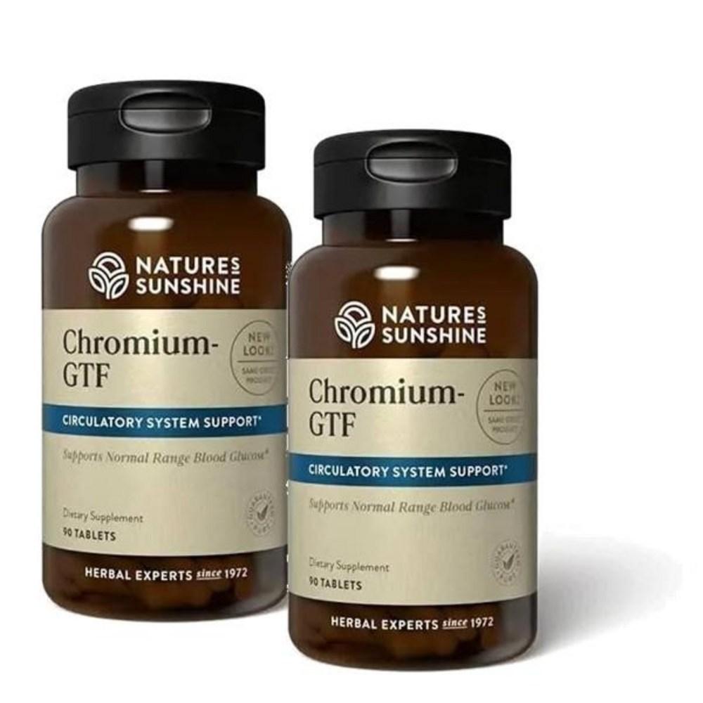 Sunshine Chromium Nature's Sunshine Chromium GTF 300MCG Nature's GT 2 pcs 90 Tablets
