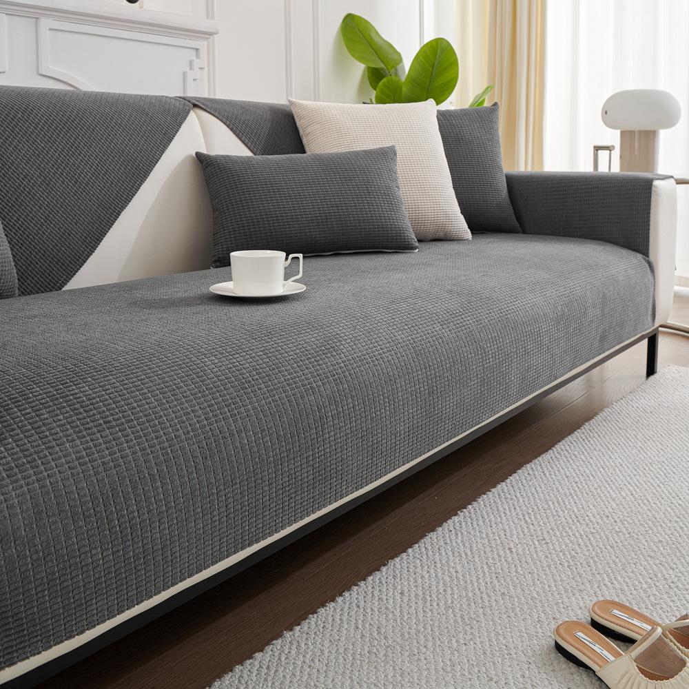 Waterproof Corn Velvet Sofa Cushion Four Seasons Universal Non-Slip Seat Cushions Anti-Scratching Sofa Cover Cover Cloth