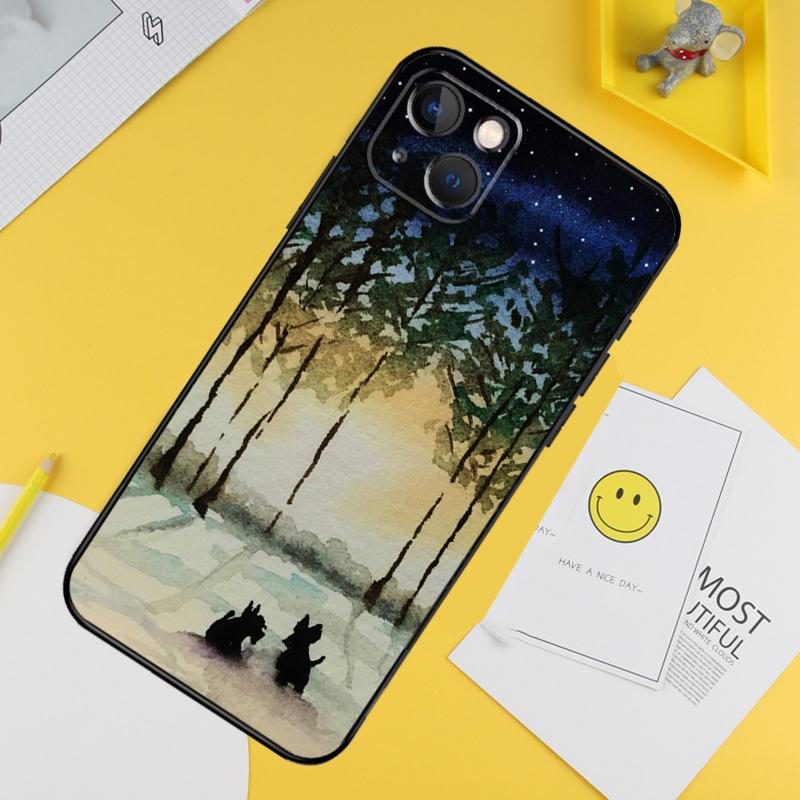 Westie Scottie Scottish Terrier Phone Case For iPhone 15 Pro 16 Pro 13 12 Mini 11 14 Pro Max XR 16 15 Plus 16e Cover Coque