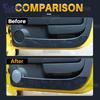 Flannel LHD RHD Door Anti-kick Pad For Abarth 595 695 2012-2024/ Fiat 500/500C 2008-2024/ 500E 2013- Mat Trim Accessories