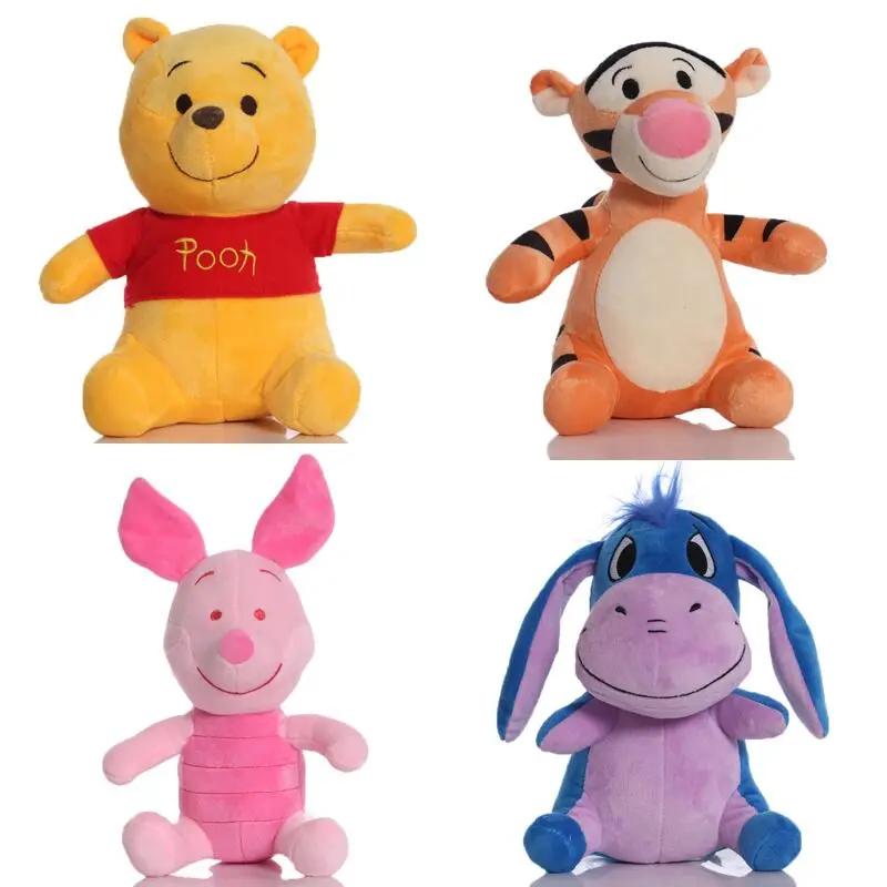 Disney Plush Toys Winnie the Pooh Mickey Mouse Minnie Tigger Cute Plush Animal Dolls Action Figure Toys Christmas