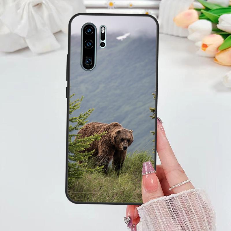 Grizzly Bear For Huawei Nova 12i 11i 8i 12s Y73 Y72 Y61 Y91 Y90 Y70 Y60 9 10 SE P30 P40 Lite P60 Pro Case