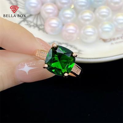 Square Shape Personalized Geometry Ring For Women Zircon Engagement Party Fine Gorgeous Jewelry Gift