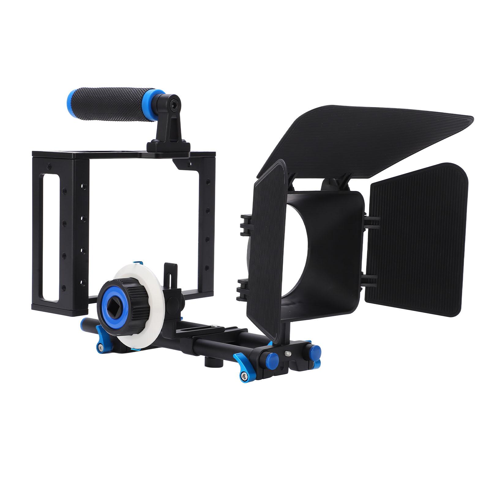 

Aluminum DSLR Camera Camcorder Video Cage Rig Kit Film Making System with Follow Focus