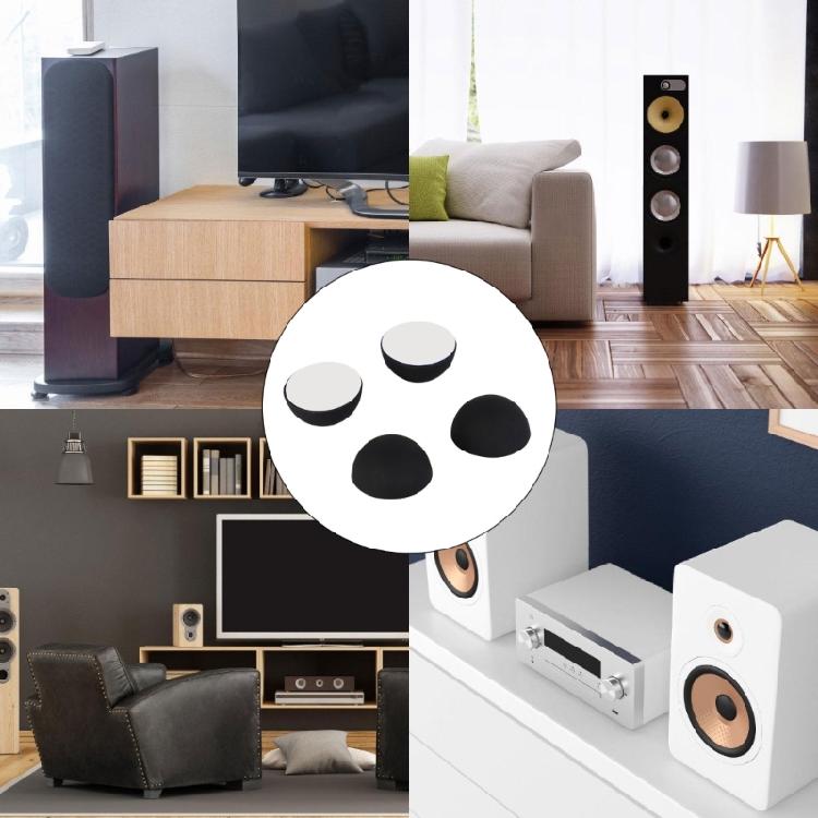 Sound Equipment AntiResonance Silicone Feet, Secure Adhesive, 20mm Silicone Elastomer Damper Set of 4