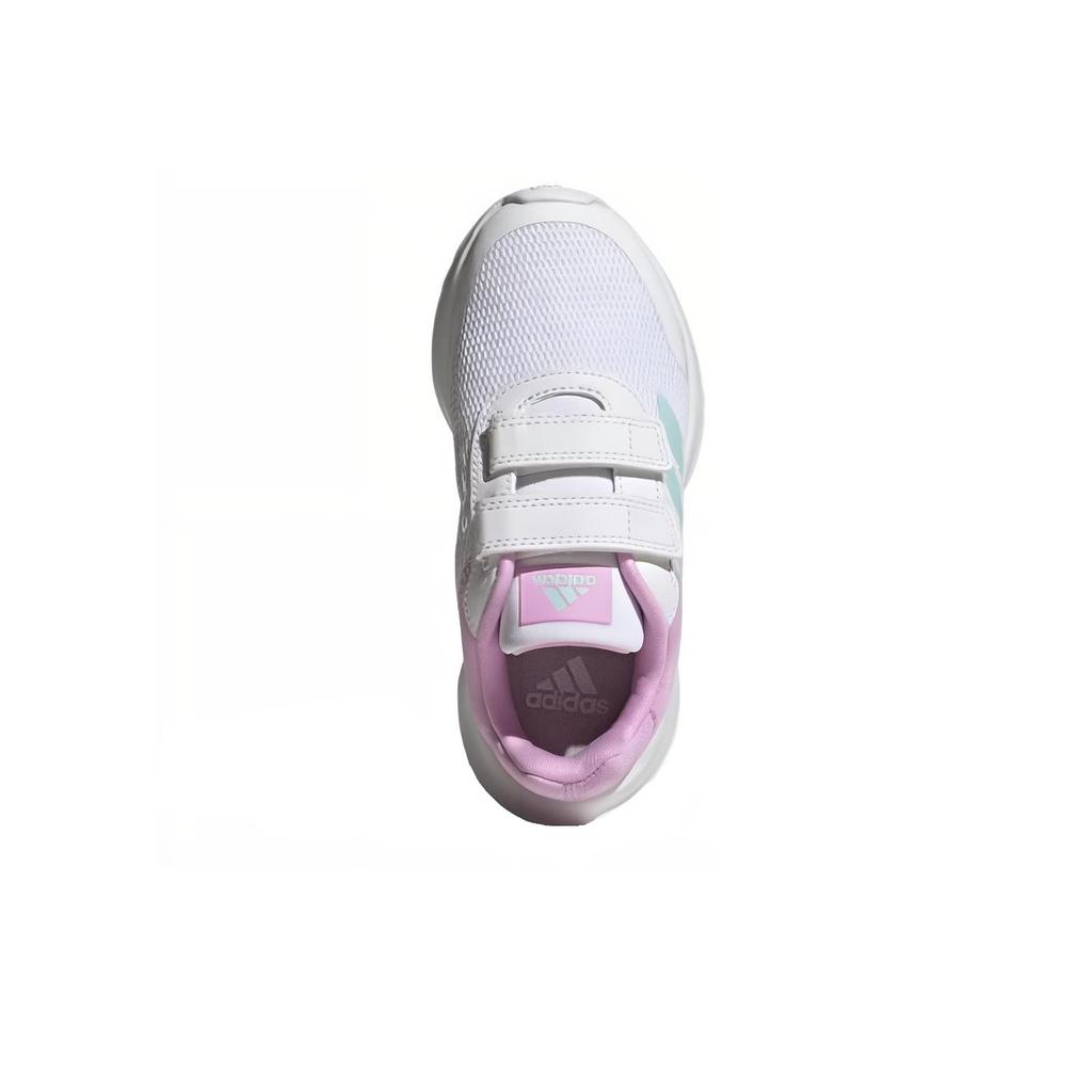 Adidas Tensaurrun 2.0 Versatile Comfortable Shock Absorbing Durable Low Top Kids Running Shoes Kids Sneaker White Purple Blue IG1240