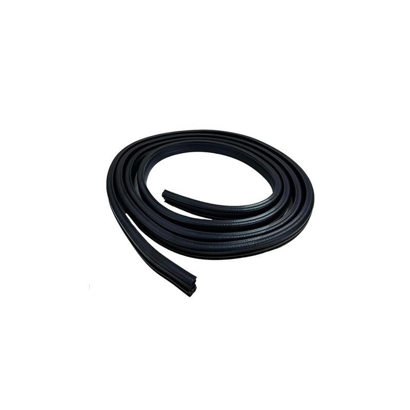 Car Door Seal Glass Weatherstrip Rubber Construction Wear Resistant Easy Installation Direct Replacement Black
