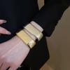 Punk Metal Bracelets For Women Men Geometric Cuff Bangles Personality Exaggerated Hand Jewelry
