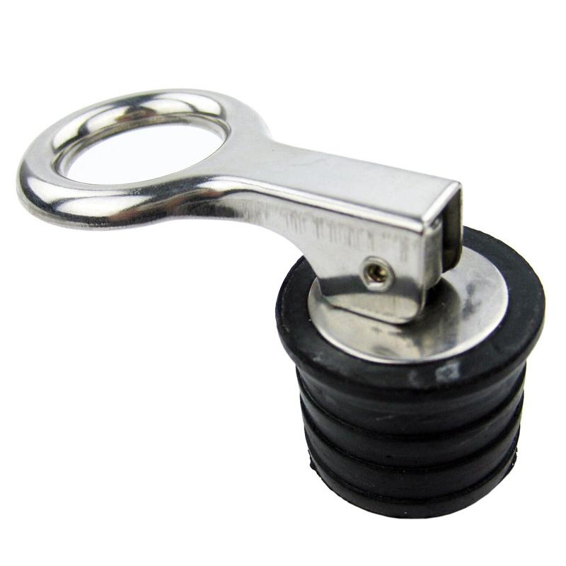 2pcs Durable Boat Marine 1 Inch Stainless Steel Snap Handle Locking Rubber Drain Plug High Quality