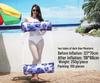 New Arrival Adult Inflatable PVC Water Lounger - Striped Mesh Floating Hammock