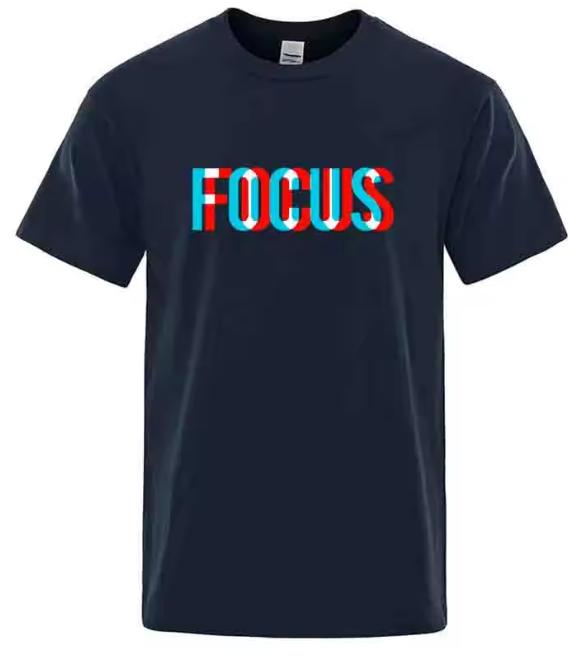 Summer Unisexs TShirt High Quality Cotton Blend Loose Focus Print Unisex Top Casual Loose ONeck Unisex Short Sleeve TShirt Male Tees