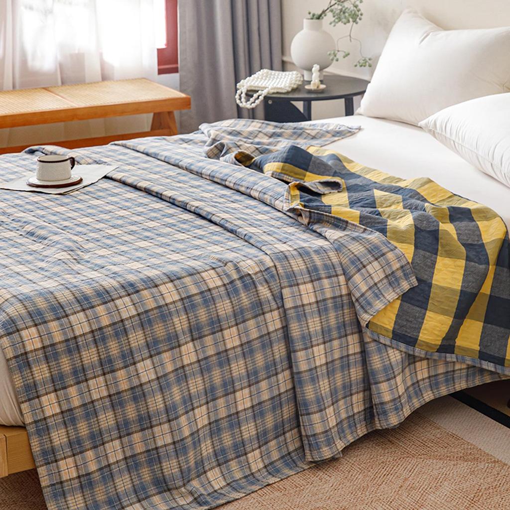 Spring & Summer 100% Cotton Triple-Layer Gauze Cooling Quilt for Home and Office