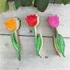 24pcs Unfinished Rose DIY Painting Crafts Funny Flower Graffiti Toys  Mother's Day