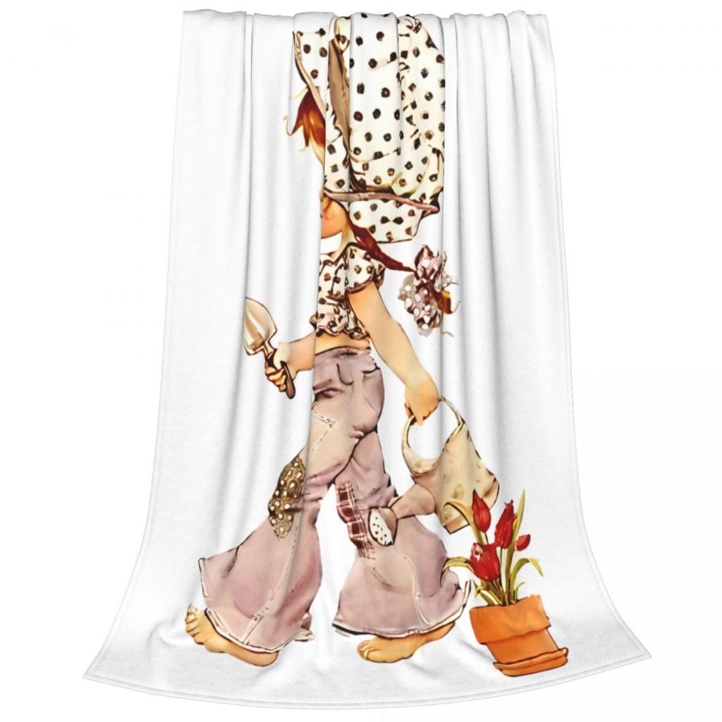 Sarah Kay With Cat Knitted Blankets Flannel Ultra-Soft Throw Blanket for Bed Bedspread