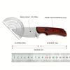 Hidden Canyon Hunter Fixed Blade Knife Drop Point Wood Handles with Leather Sheath EDC Outdoor Camping Household Knives