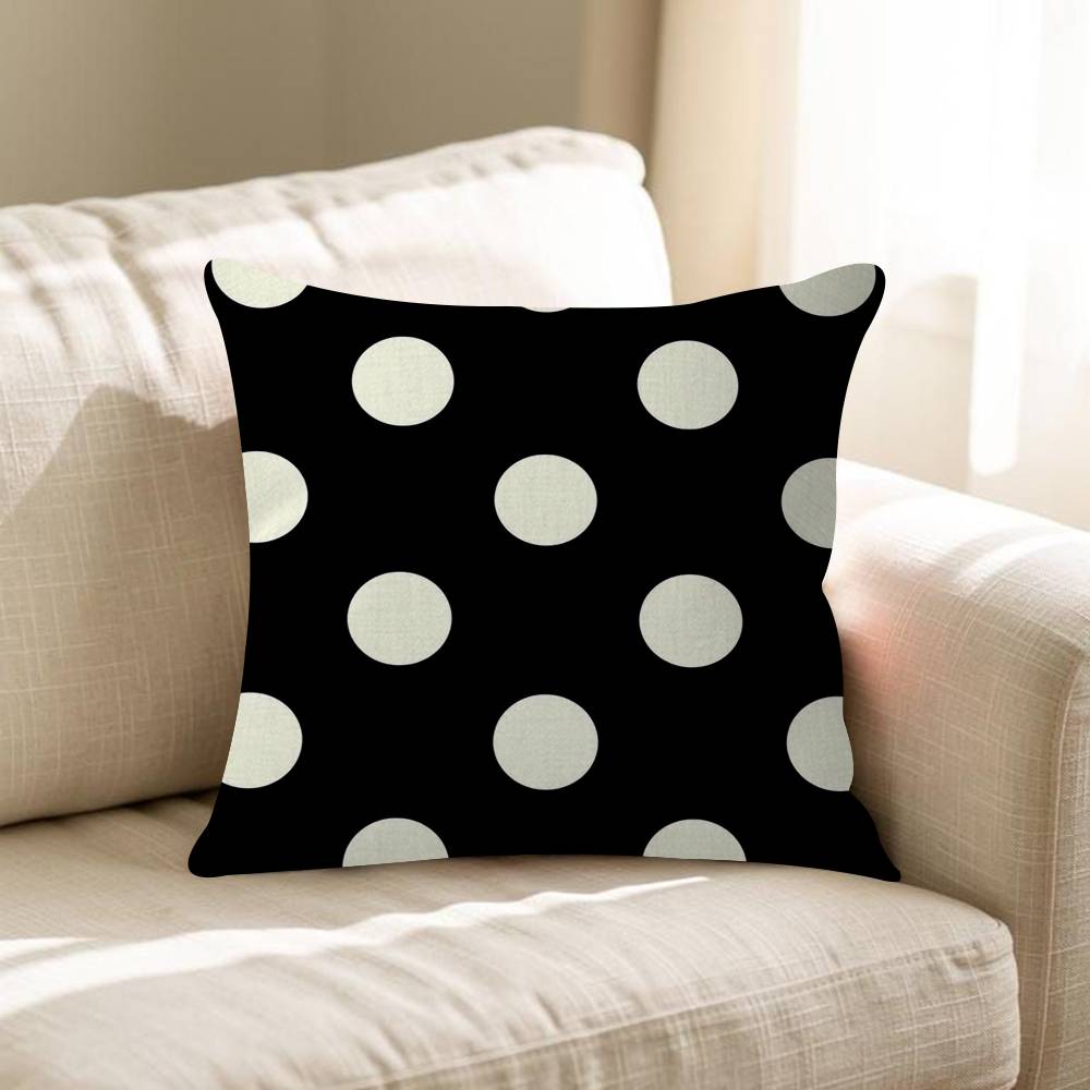 Fashion Polka Dot Pillowcase Toon Gift Cushion Cover Bedroom Home Sofa Chair Seat Decor Pillow Case