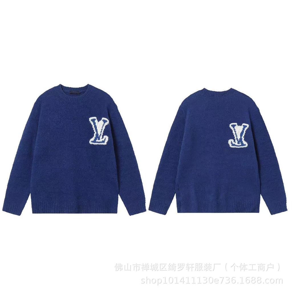 LV New Logo Unisex Casual Loose Sweater - Versatile Lazy Style