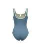 VIKINI VENDER Tethys Keyhole Ribbon Monokini - Mute Blue